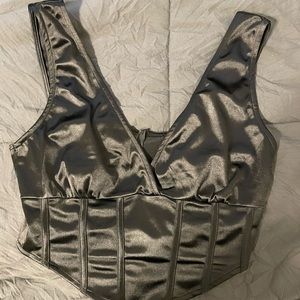 Satin bustier